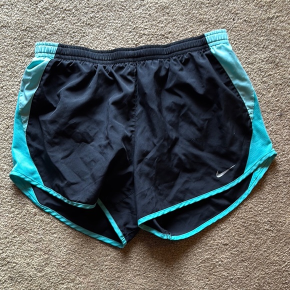 Nike Pants - Nike Women's Black and Blue Running Shorts